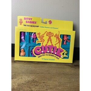 VINTAGE 1986 Mattel CUTIES Bitsy Babies Teeny Tots Figures BOX Toy Sealed